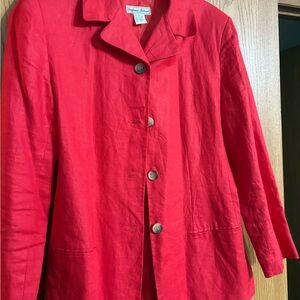 Chico's Bold Red Women's Blazer
